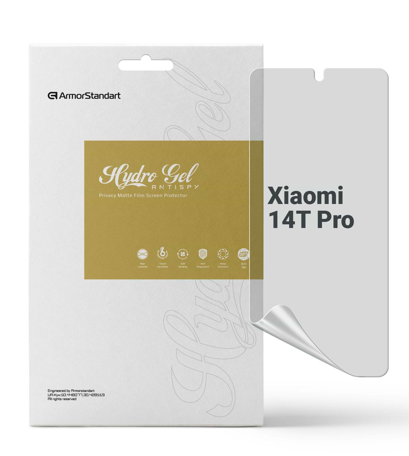 Захисна плівка для смартфону Armorstandart Anti-spy for Xiaomi 14T Pro (ARM79313)