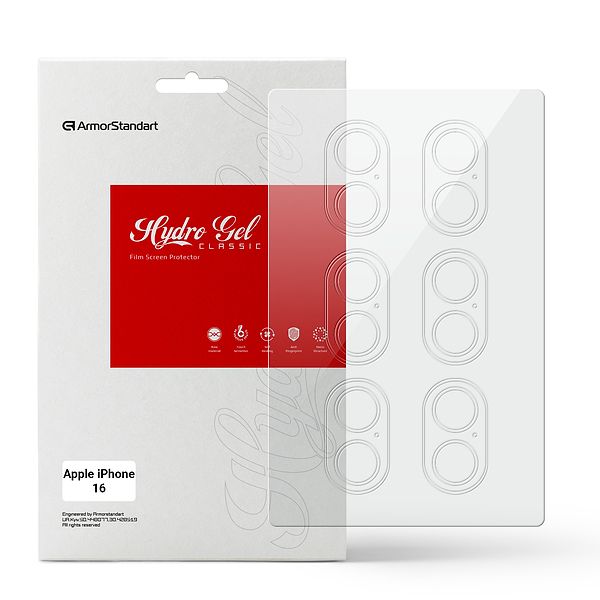 Фото - Защитная пленка для смартфона Armorstandart для камеры Apple iPhone 16 6 шт. (ARM79597)