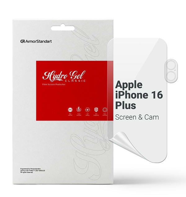 Фото - Защитная пленка для смартфона Armorstandart Clear для экрана + камера for Apple iPhone 16 Plus (ARM80716)