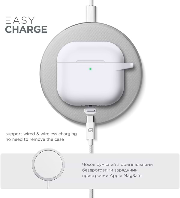 Фото - Чехол для наушников Armorstandart Hang Case for Apple AirPods 4 White (ARM81295)