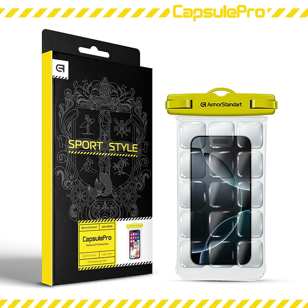 Фото - Чохол для смартфону Armorstandart CapsulePro Waterproof Floating Case Yellow (ARM59235)
