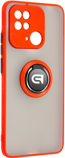 Чехол для смартфона Armorstandart Frosted Matte Ring for Xiaomi Redmi 10C Red (ARM68369) - Фото 1