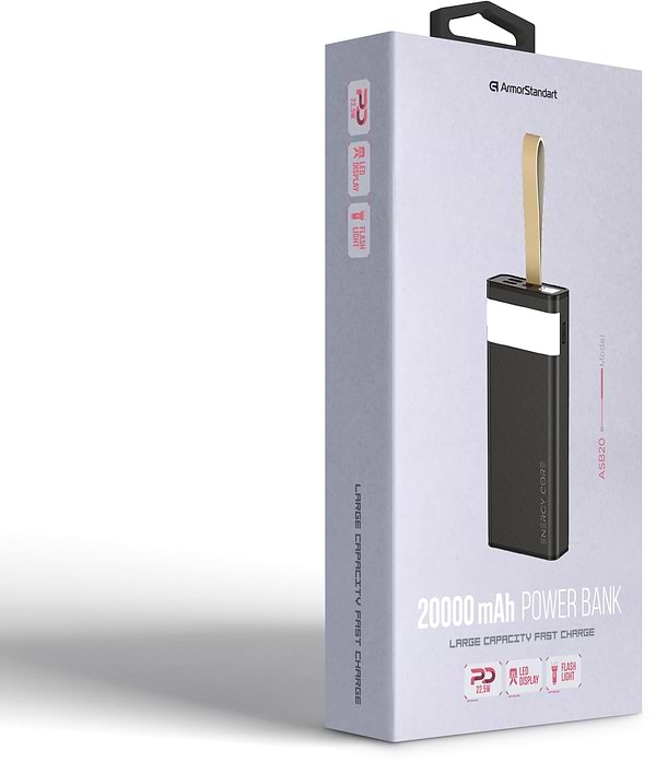 Фото - Уцінка - Батарея мобільна Armorstandart EnergyCore ASB20 PD22.5W 20000mAh Black (ARM80294)