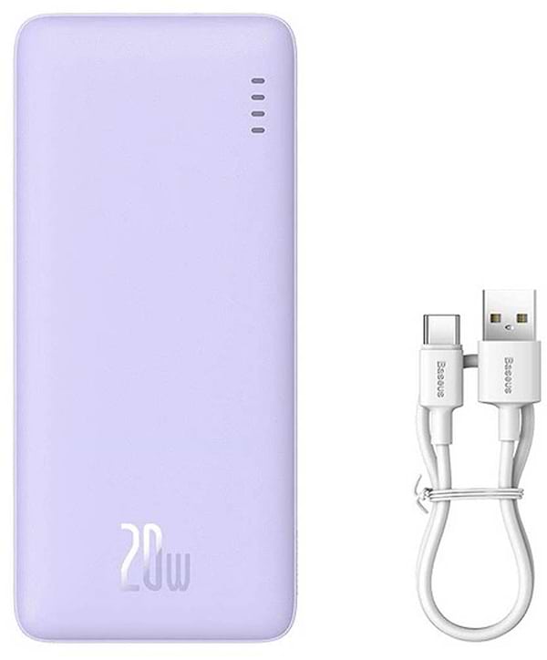 Фото - Батарея мобильная Baseus Airpow 20000mAh QC+PD 20W Purple (P10022804513-00)