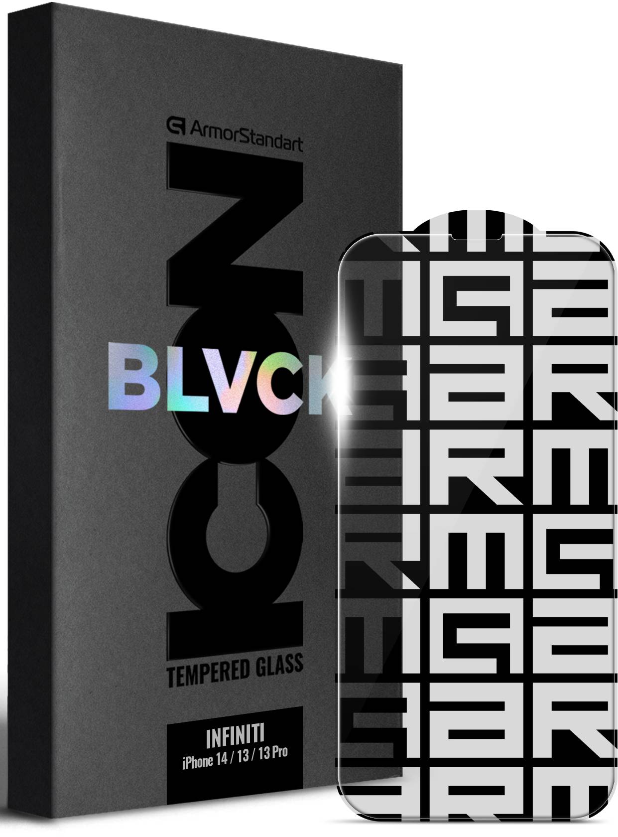 Защитное стекло для смартфона Armorstandart Infinity Black Icon 2.75D for Apple iPhone 16 Pro (ARM80301)