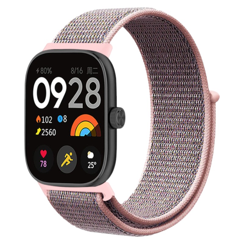 Ремінець для фітнес-браслета Armorstandart for Xiaomi Mi Band 9 Pro / 8 Pro / Redmi Watch 4 / Redmi Watch 5 Grey / Pink (ARM82308) - Фото 1
