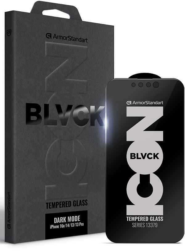 Фото - Захисне скло для смартфону Armorstandart Dark Mode BI for Apple iPhone 16e/14/13/13 Pro (ARM85814)
