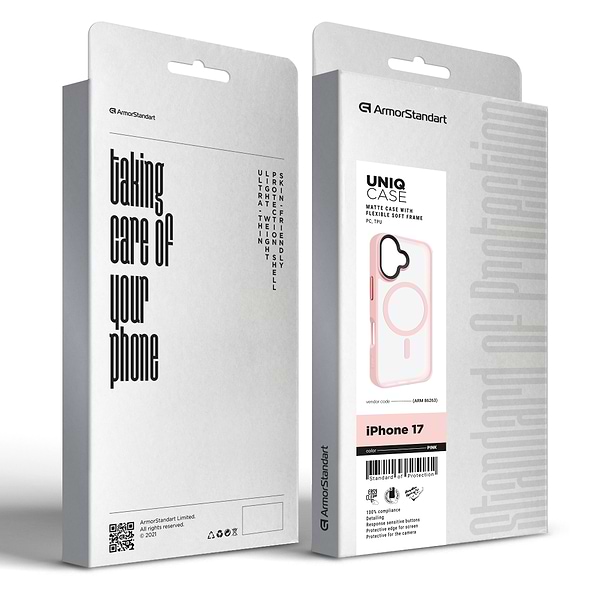 Фото - Чехол для смартфона Armorstandart Uniq MagCase for Apple iPhone 17 Pink (ARM86263)