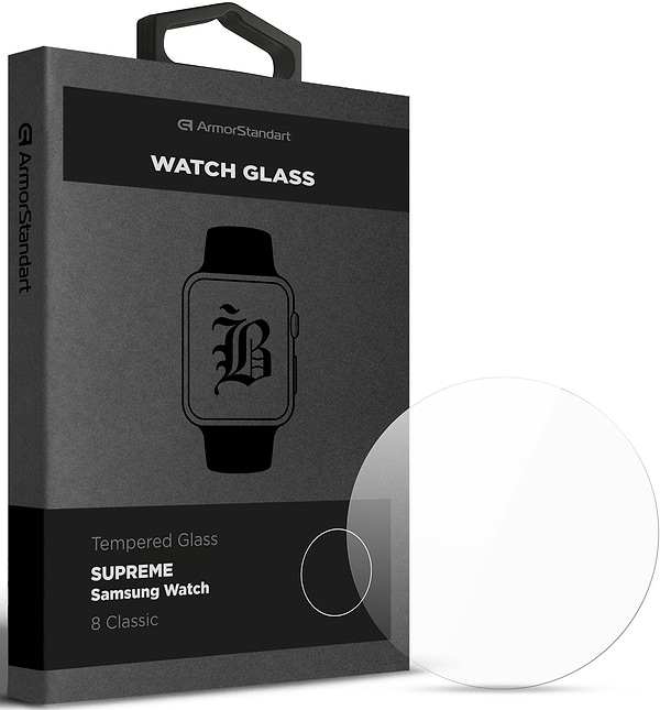 Фото - Захисне скло для смарт-годинника Armorstandart Supreme Black Icon for Samsung Watch 8 Classic (ARM88140)