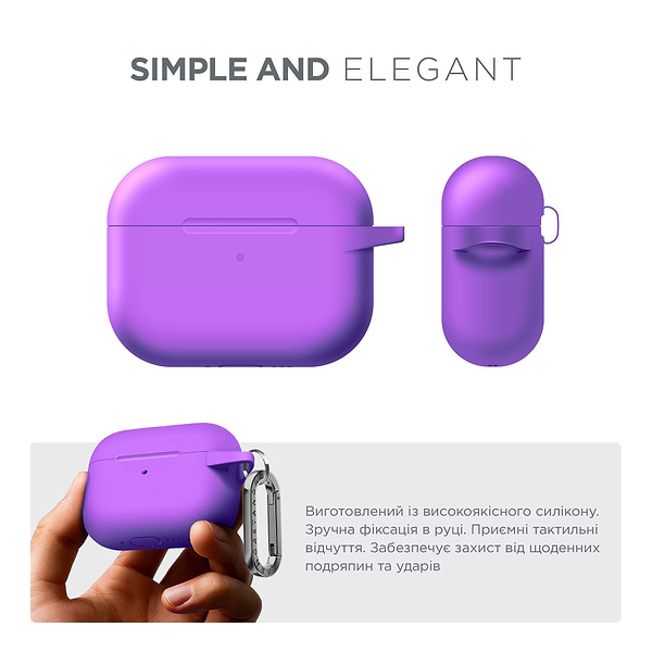 Фото - Чехол для наушников Armorstandart Hang Case for Apple AirPods Pro 3 Purple (ARM88281)