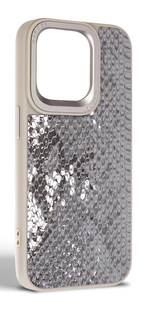 Фото - Чохол для смартфону Harder Snake Pattern for Apple iPhone 15 Pro Grey Silver (ARM76798)