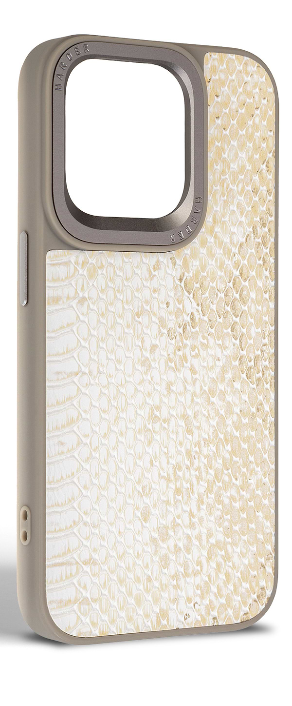 Фото - Чехол для смартфона Harder Snake Pattern for Apple iPhone 15 Pro White Cream (ARM76795)