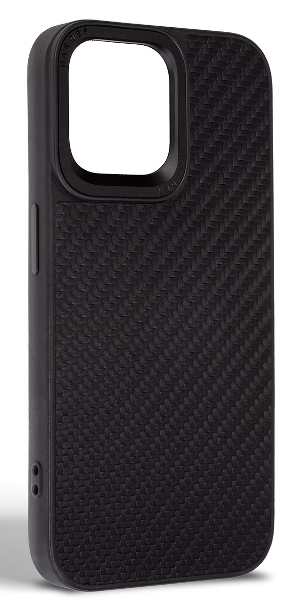 Фото - Чехол для смартфона Harder Carbon Pattern for Apple iPhone 15 Pro Black (ARM76777)