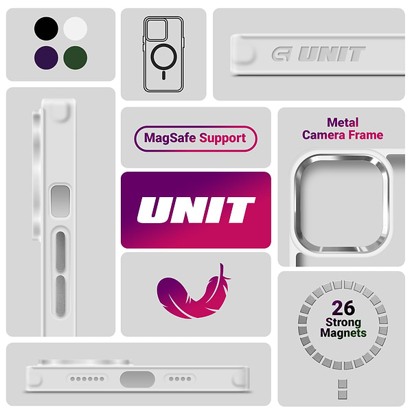 Фото - Чохол для смартфону Armorstandart Unit MagSafe for Samsung S25 Plus Matte Clear Silver (ARM82264)