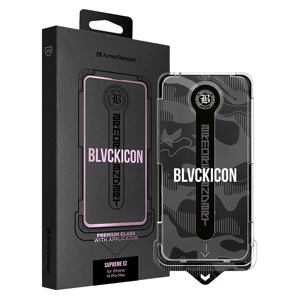Фото - Защитное стекло для смартфона Armorstandart Black Icon Supreme EZ for iPhone 14 Pro Max (ARM79260)