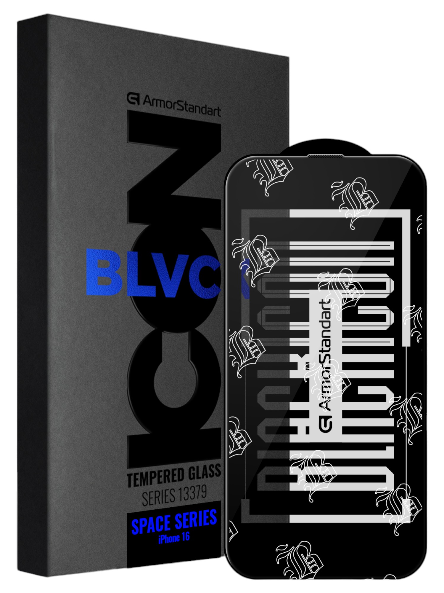 Защитное стекло для смартфона Armorstandart Space Black Icon for Apple iPhone 16 (ARM78023)