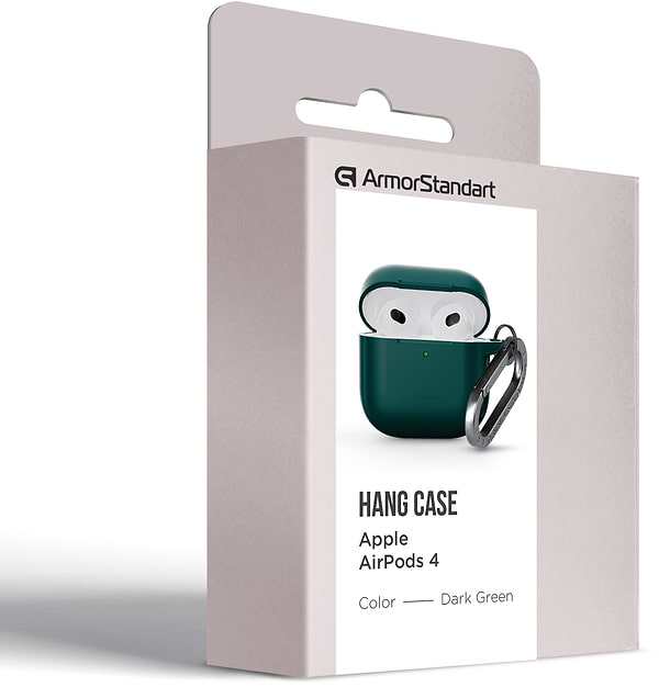 Фото - Чехол для наушников Armorstandart Hang Case for Apple AirPods 4 Dark Green (ARM81280)