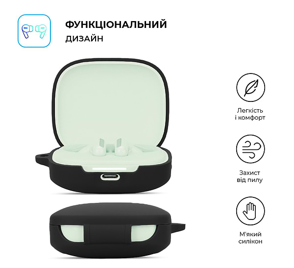 Фото - Чохол для навушників Armorstandart Hang Case for Xiaomi Redmi Buds 6 Black (ARM83390)