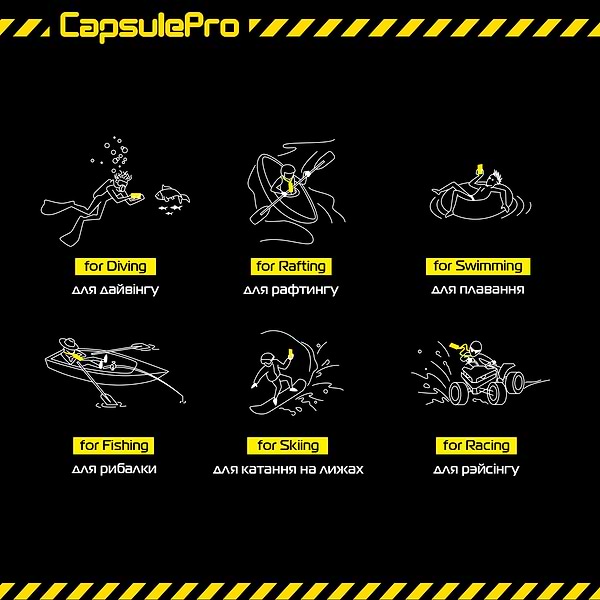 Фото - Чохол для смартфону Armorstandart CapsulePro Waterproof Floating Case Yellow (ARM59235)