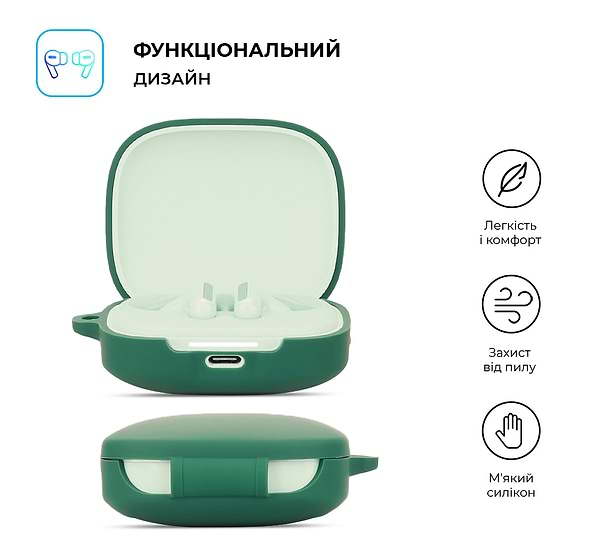 Фото - Чохол для навушників Armorstandart Hang Case for Xiaomi Redmi Buds 6 Green (ARM83392)