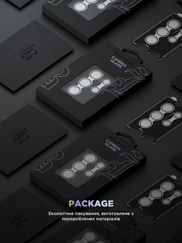 Фото - Захисне скло для смартфону Armorstandart для камери Supreme Black Icon for Samsung S24 Ultra Clear (ARM76616)