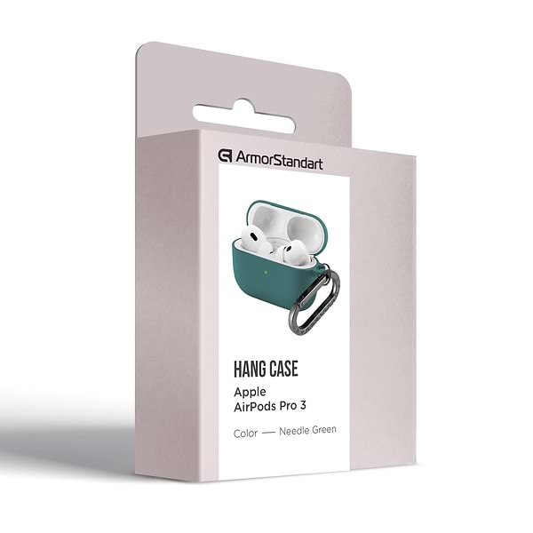 Фото - Чехол для наушников Armorstandart Hang Case for Apple AirPods Pro 3 Needle Green (ARM88279)