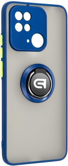 Чехол для смартфона Armorstandart Frosted Matte Ring for Xiaomi Redmi 10C Navy Blue (ARM68368) - Фото 1