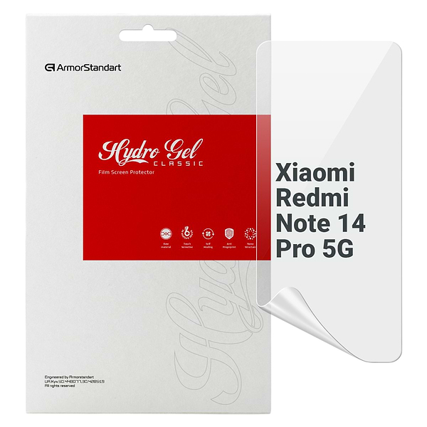 Фото - Уцінка - Захисна плівка для смартфону Armorstandart for Xiaomi Redmi Note 14 Pro 5G (ARM79652) Фото - Уцінка - Захисна плівка для смартфону Armorstandart for Xiaomi Redmi Note 14 Pro 5G (ARM79652)
