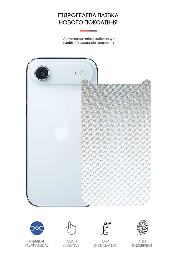 Фото - Защитная пленка для смартфона Armorstandart на заднюю панель for Apple iPhone 17 Air Carbone Transparent (ARM86205)