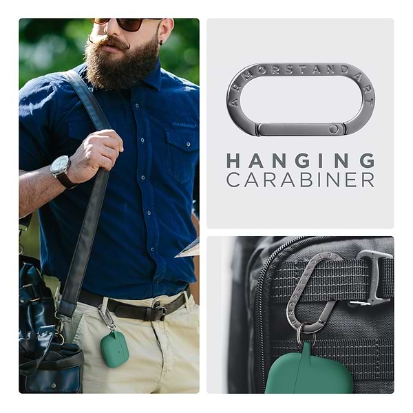 Фото - Чехол для наушников Armorstandart Hang Case for Apple AirPods Pro 3 Needle Green (ARM88279)