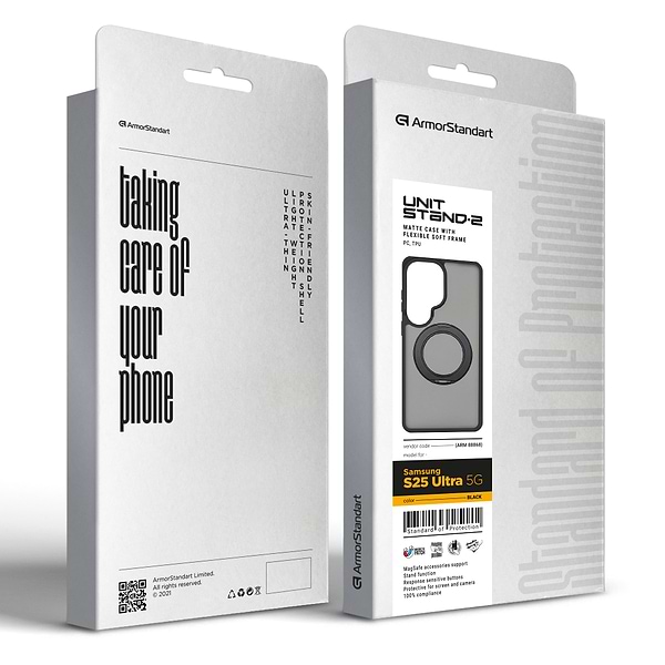 Фото - Чехол для смартфона Armorstandart Unit Stand2 for Samsung S26 Ultra 5G Black (ARM88868)