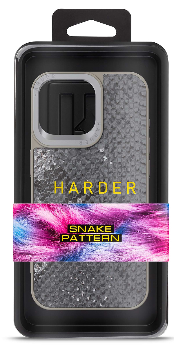 Фото - Чохол для смартфону Harder Snake Pattern for Apple iPhone 15 Pro Max Grey Silver (ARM76804)