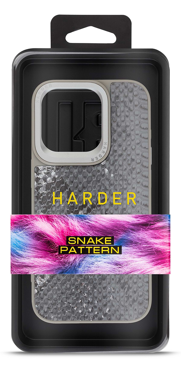 Фото - Чохол для смартфону Harder Snake Pattern for Apple iPhone 15 Pro Grey Silver (ARM76798)