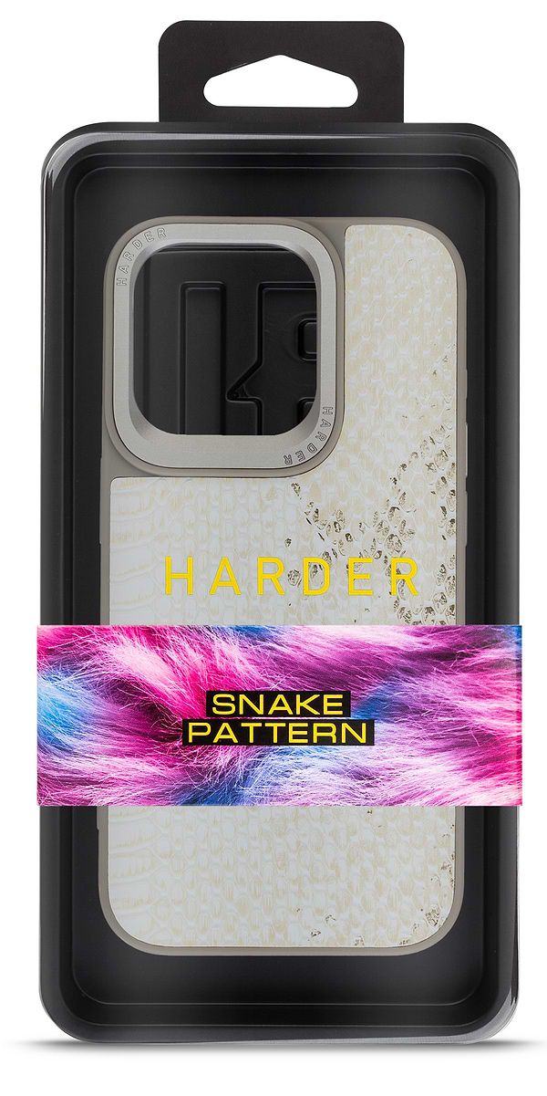 Фото - Чехол для смартфона Harder Snake Pattern for Apple iPhone 15 Pro White Cream (ARM76795)