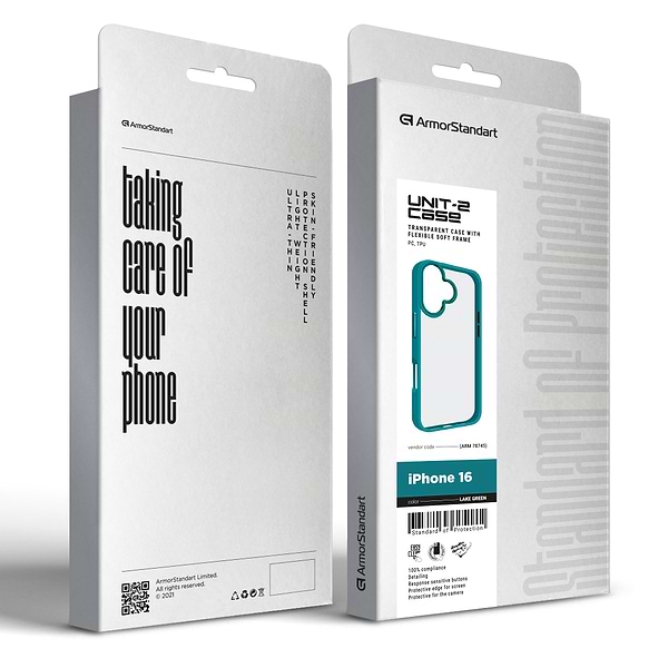 Фото - Чохол для смартфону Armorstandart UNIT2 for Apple iPhone 16 Lake Green (ARM78745)