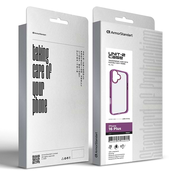 Фото - Чохол для смартфону Armorstandart UNIT2 for Apple iPhone 16 Plus Violet (ARM78754)