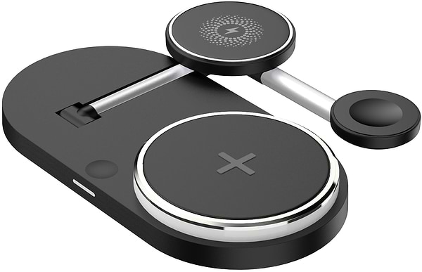 Фото - Бездротовий зарядний пристрій ArmorStandart H102 3 in 1 Magnetic Black (ARM78103)