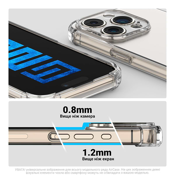 Фото - Чехол для смартфона Armorstandart Air Force for Xiaomi Redmi Note 14 Pro 5G / Poco X7 Camera cover Clear (ARM79705)