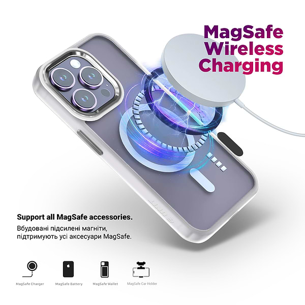 Фото - Чехол для смартфона Armorstandart Unit MagCase for Apple iPhone 17 Pro Matte Clear (ARM86291)
