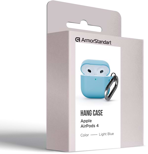 Фото - Чехол для наушников Armorstandart Hang Case for Apple AirPods 4 Light Blue (ARM81283)