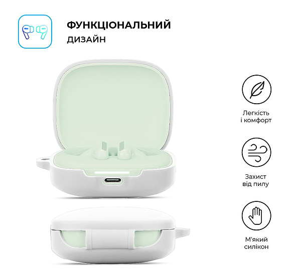 Фото - Уценка - Чехол для наушников Armorstandart Hang Case for Xiaomi Redmi Buds 6 White (ARM83393)