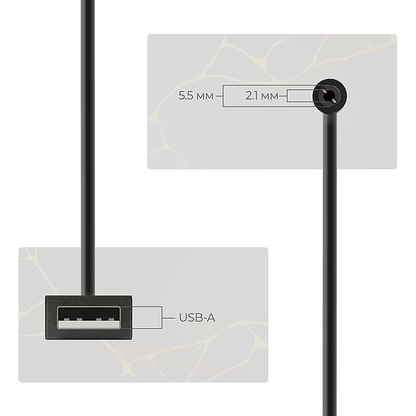 Фото - Кабель живлення Armorstandart USB - DC 5.5x2.1 12V 0.8m (ARM65663)
