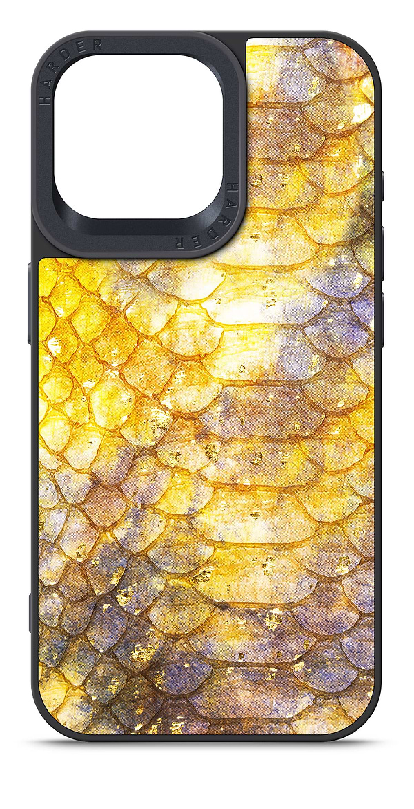 Фото - Чохол для смартфону Harder Nagas for Apple iPhone 15 Pro Max Yellow (ARM76741) Фото - Чохол для смартфону Harder Nagas for Apple iPhone 15 Pro Max Yellow (ARM76741)