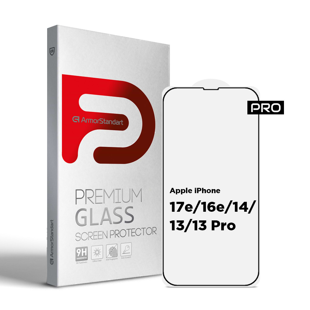 Защитное стекло для смартфона Armorstand Pro for Apple iPhone 17e/16e/14/13/13 Pro (ARM59722)