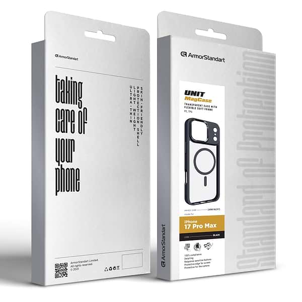 Фото - Чохол для смартфону Armorstandart Unit MagCase for Apple iPhone 17 Pro Max Black (ARM86297)