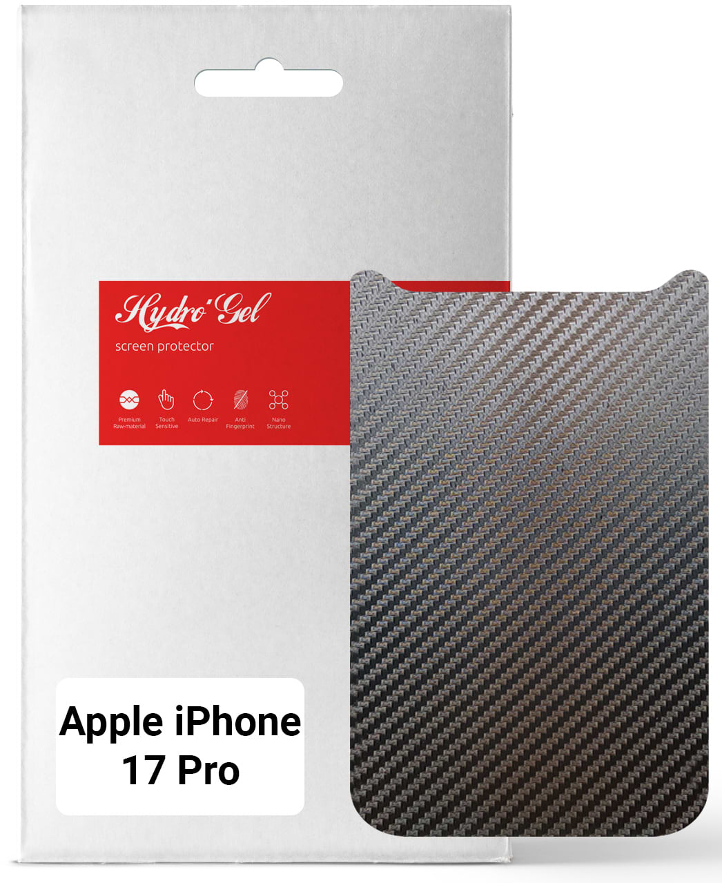 Захисна плівка для смартфону Armorstandart на задню панель for Apple iPhone 17 Pro Carbone (ARM86195)
