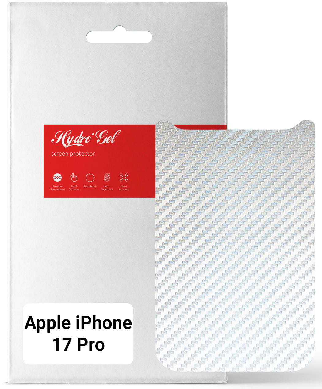 Защитная пленка для смартфона Armorstandart на заднюю панель for Apple iPhone 17 Pro Carbone Silver (ARM86196)