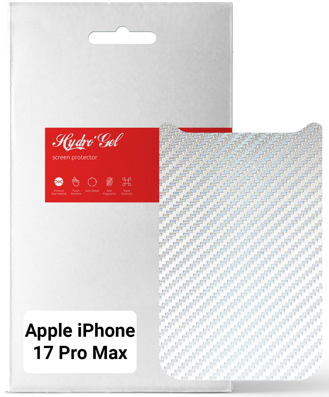 Защитная пленка для смартфона Armorstandart на заднюю панель for Apple iPhone 17 Pro Max Carbone Silver (ARM86200)