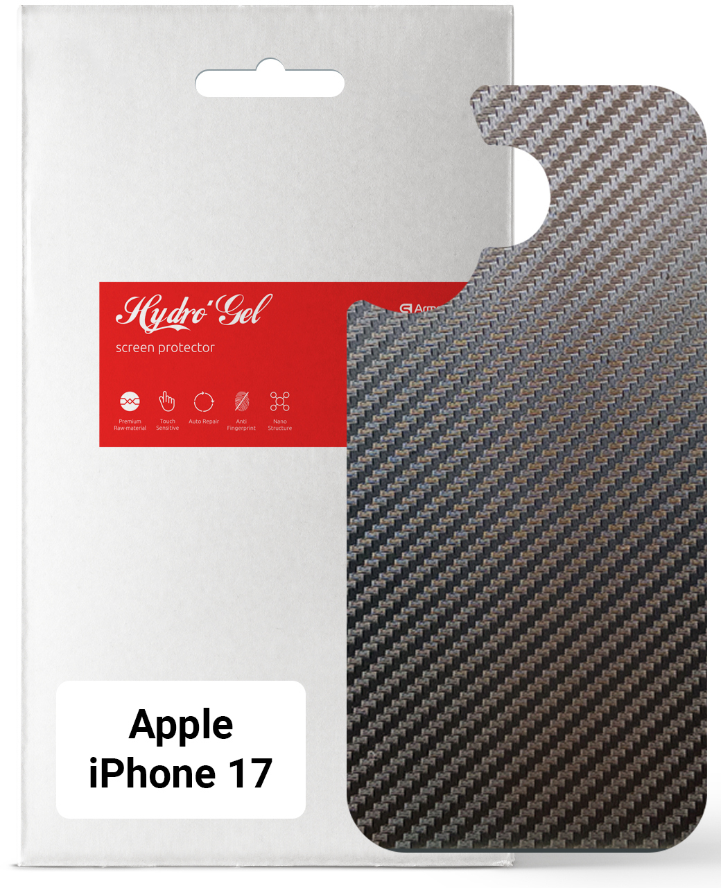 Защитная пленка для смартфона Armorstandart на заднюю панель for Apple iPhone 17 Carbone (ARM86191)