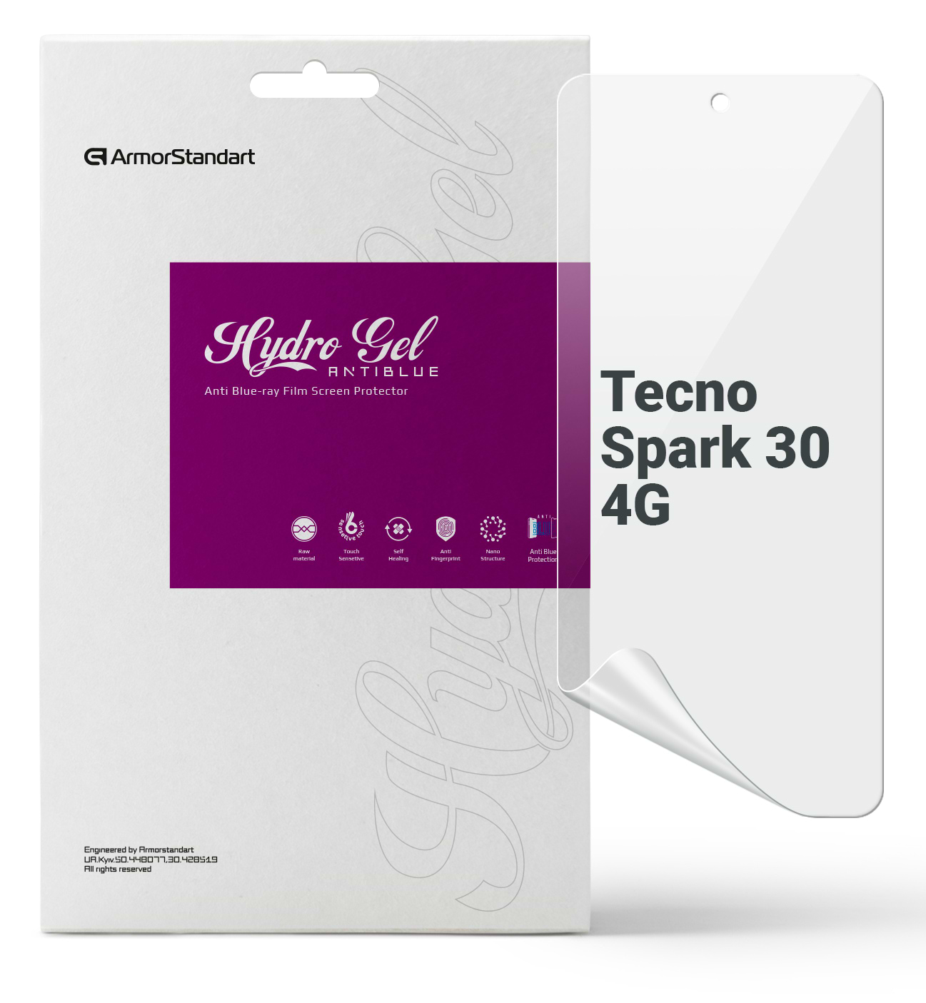 Захисна плівка для смартфону Armorstandart Anti-Blue for Tecno Spark 30 4G (ARM81387)